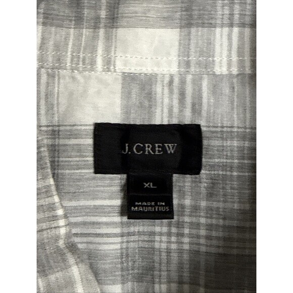 J.Crew Men’s Shirt XL Gray Button Down Long Sleeve Check Casual - Picture 3 of 7